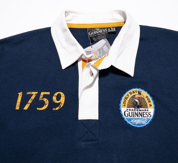 Guinness | Shirts | Guinness Black And Cream Rugby Shirt Guinness | Shirts | Guinness Black And Cream Rugby Shirt